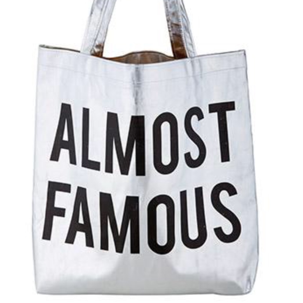 NWT Almost Famous Platinum Tote Bag